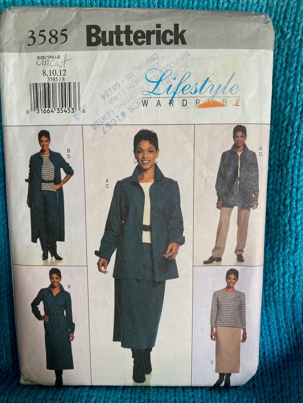 Butterick 3585 pattern womens workwear separates sz 8 10 12